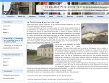 Tablet Screenshot of formationpatrimoinetroyes.fr